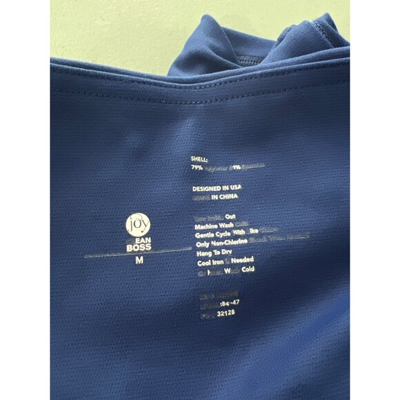 Joy Performance Ultra Smooth Luxe Capri Size Medium Perfect Pockets Navy Active - Picture 3 of 6